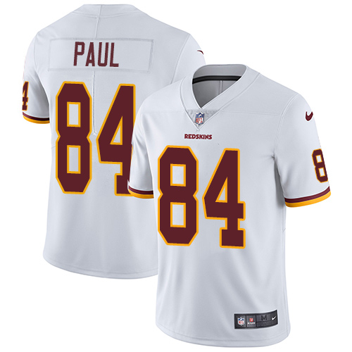 Nike Redskins #84 Niles Paul White Men's Stitched NFL Vapor Untouchable Limited Jersey - Click Image to Close